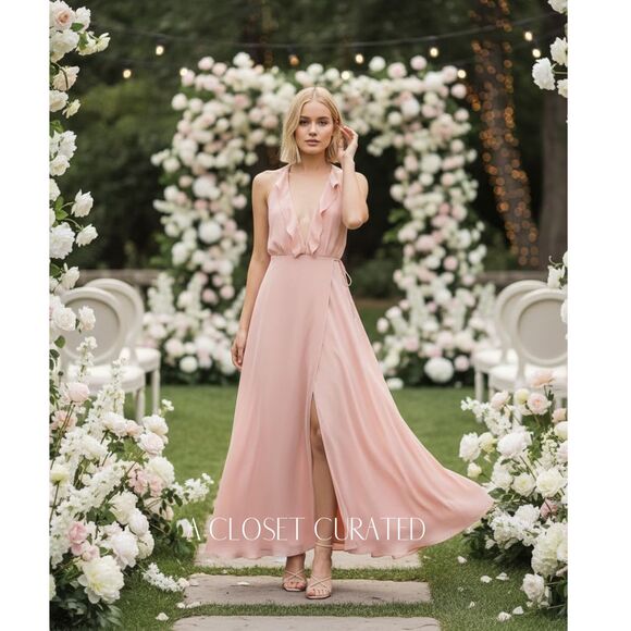 Reformation Arianna Maxi Dress XS Pink NWT - Picture 1 of 12